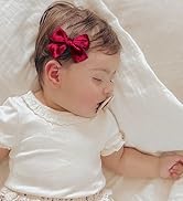 Baby Girls Velvet Hair Bow Clips, Boutique Fully Lined Hair Barrettes Accessories for Infants Tod...