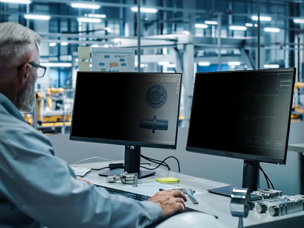 privacy screen 32 inch monitor removable