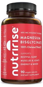 nutririse magnesium bisglycinate sleep aid immune support energy mood stress relief gut health