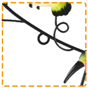 Metal Hummingbird Garden Stake