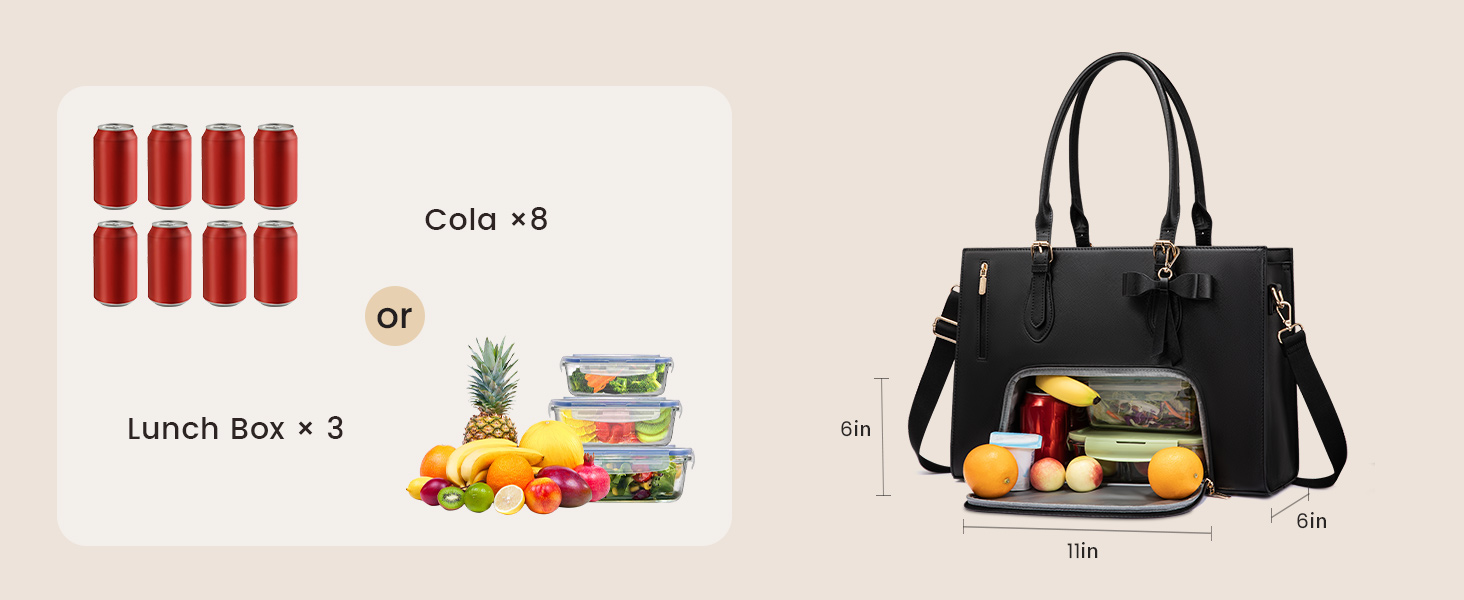 Laptop Lunch Tote Bag for Women, Work Bag