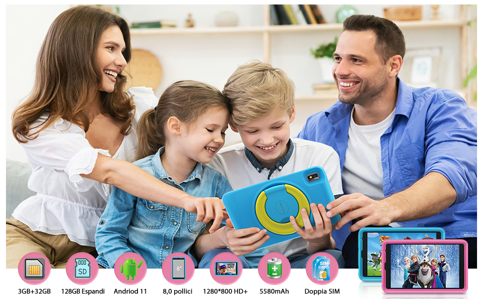 Blackview Tab6 Tablet Bambini 8 Pollici Android 11