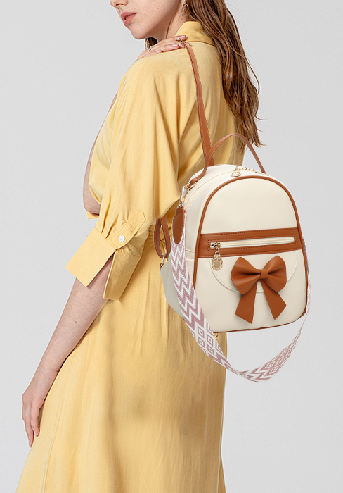 Modischer Rucksack für Mädchen, Leder, Mini-Rucksack, Geldbörse für Frauen, Schulranzen