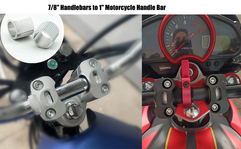 Kucehiup Handlebar Shim 7/8" Handlebars to 1" Motorcycle