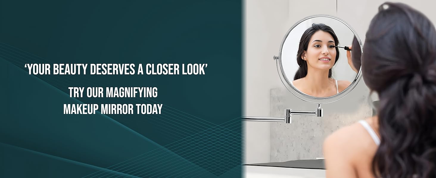 Silver chrome mirror