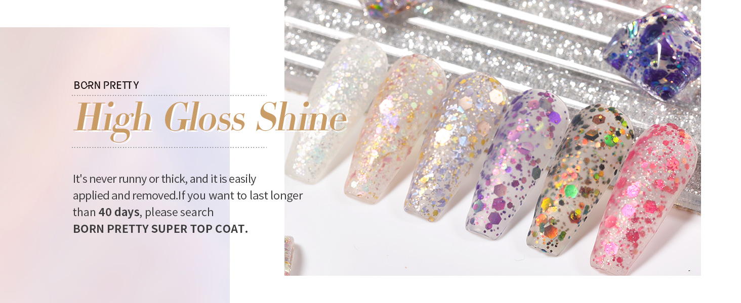 Glitter Sequins Gel Nail Polish