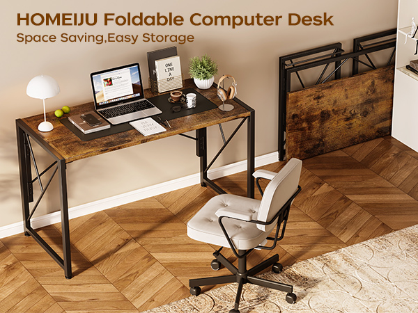 折り畳み机 Amazon.com: Homeiju Folding Desk, 40