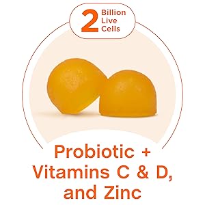 Probiotic + Vitamins C & D, and Zinc