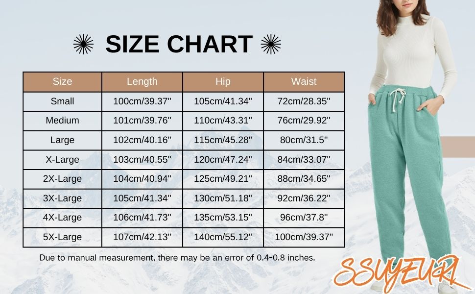 Women's Warm Sherpa Lined Athletic Sweatpants