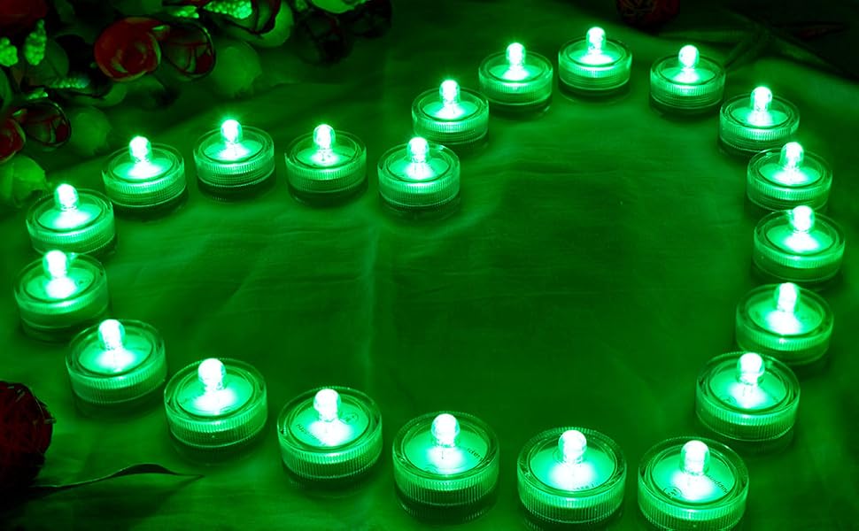 HL Submersible LED Lights Tea Lights Candle,Mini Submersible LED Lights