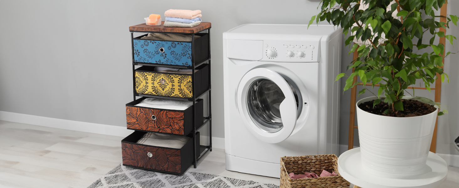 Dresser for Bedroom Drawers Storage with Four Drawers 4