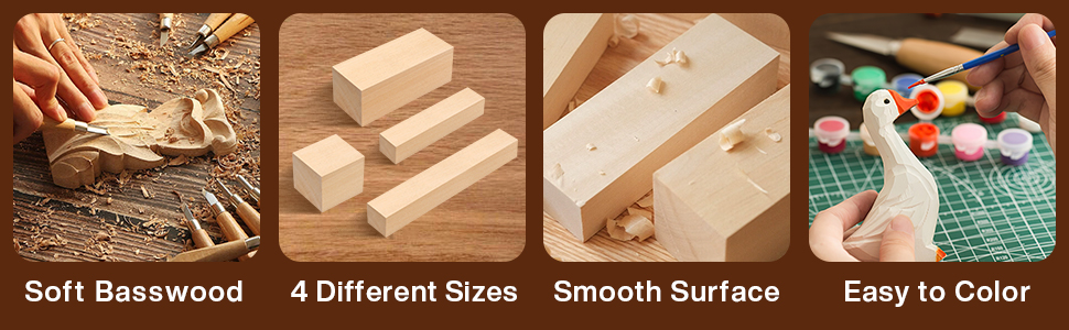 wood carving blocks