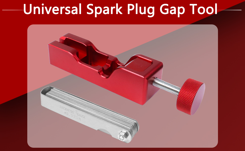 HNeekyr Spark Plug Gap Tool with Feeler Gauge Compatible