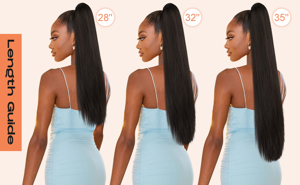 drawstring ponytail straight