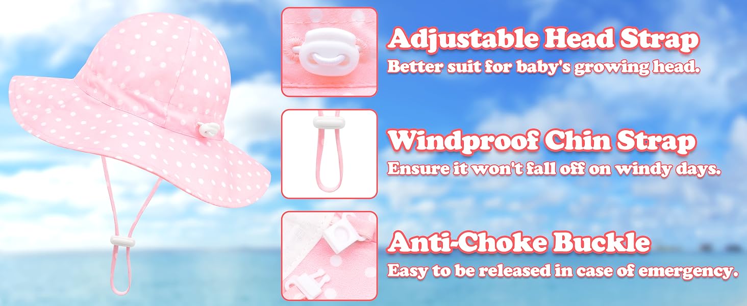 baby bucket hats 0-6 months sun hat for baby toddler girl hat kids hats girls sun hats for kids