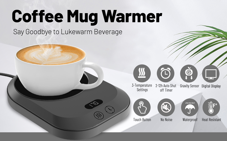 Coffee Mug Warmer for Desk, Smart Coffee Warmer for Desk Auto Shut Off