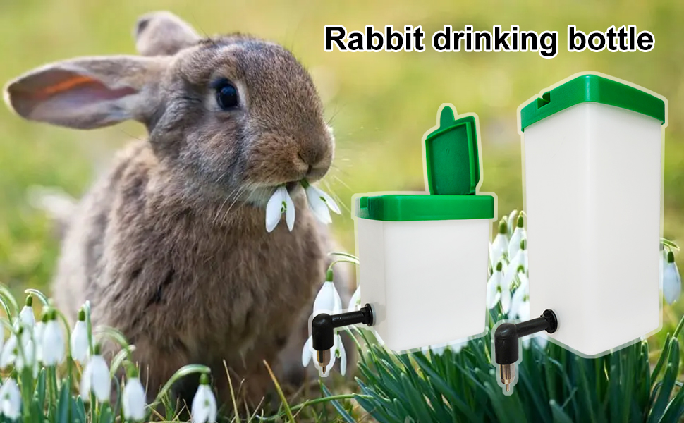 Bonchoice rabbit water bottle with nipple drinker 1L