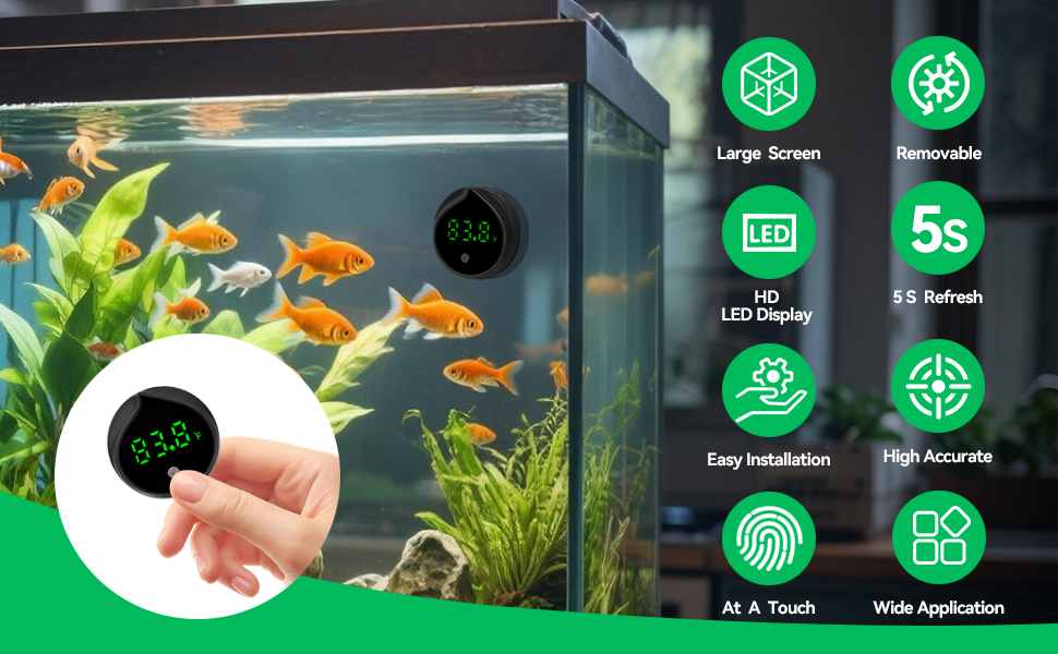 water aquarium thermometer fish tank thermometer fish tank accessories fish tank decorations 