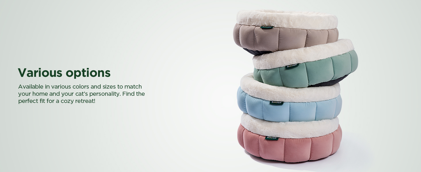 BALANCE Donut Dog Bed for Medium Dogs Washable Medium Pet