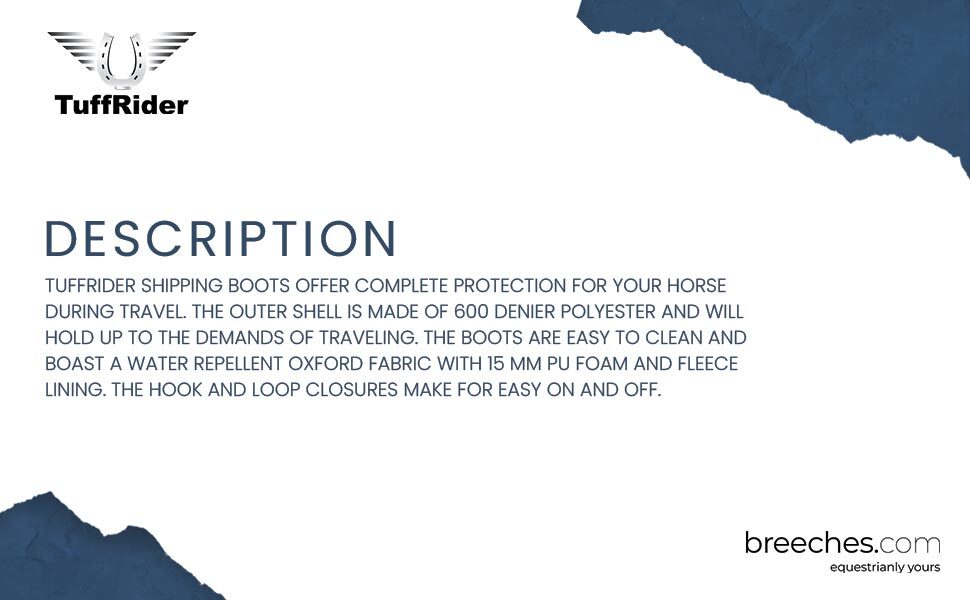 TuffRider 600 D Oxford Shipping Boot - Set of 4