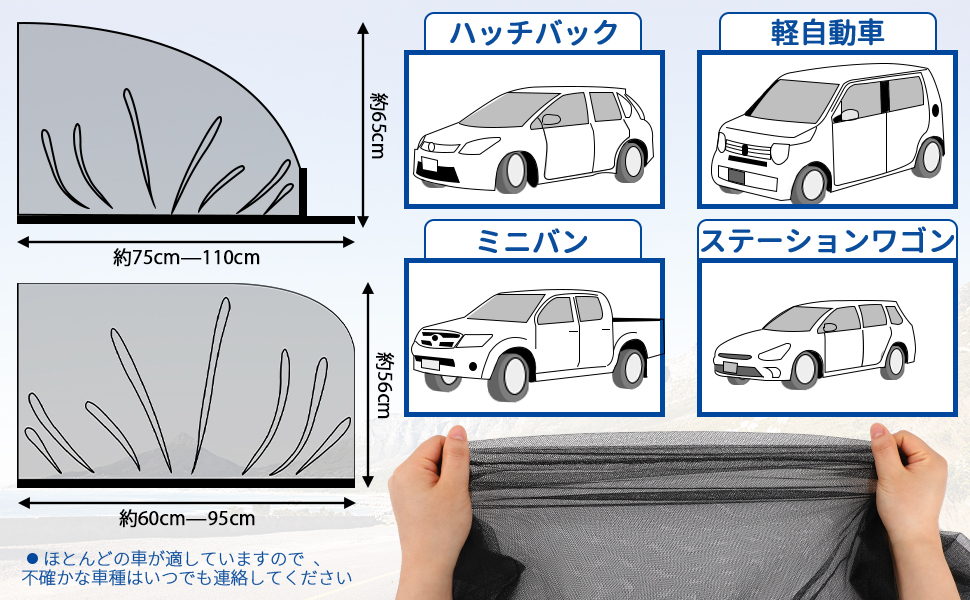 軽1BOX車用虫除けネット SEIWA 車 防虫 楽らくマグネット 防虫ネット バックドア用 S