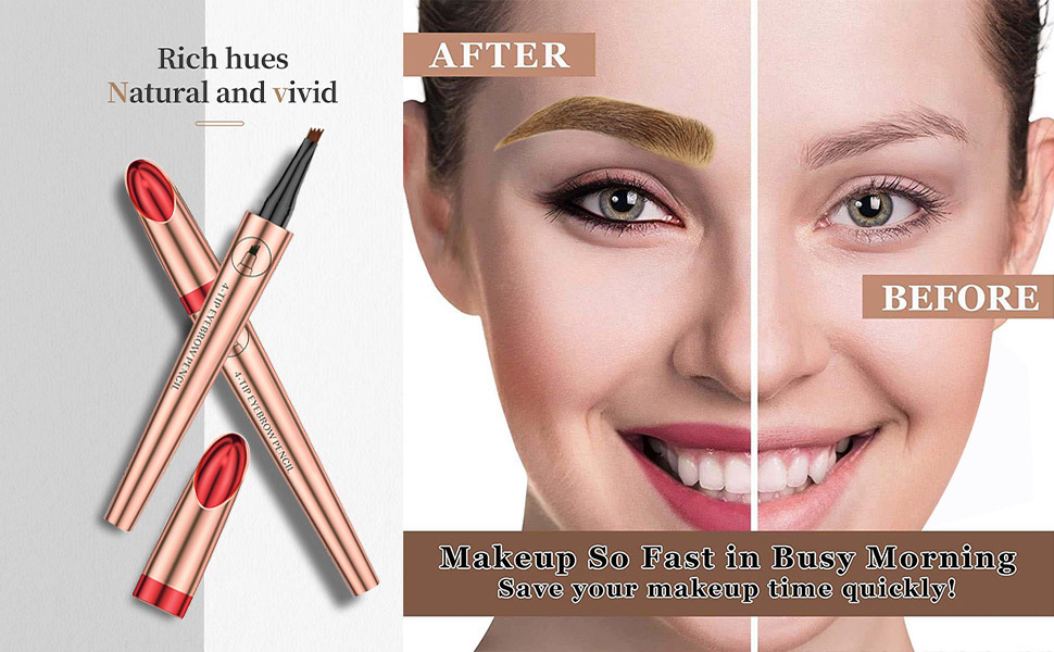 Gray Grey Eyebrow Pencil Eye Makeup Eyebrow Pen Micro 4