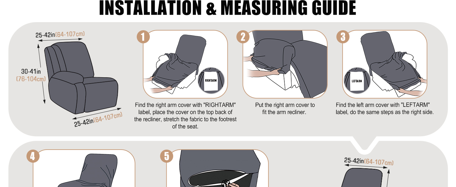 5 Seat Recliner Cover