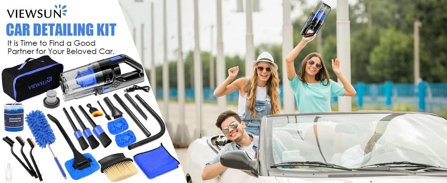 Blue Car Cleaning Kit