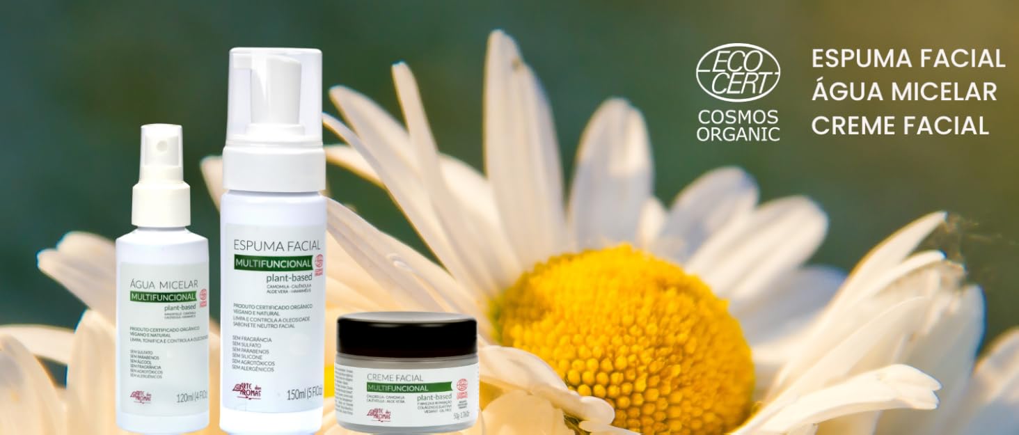 Skincare orgânico, natural e vegano