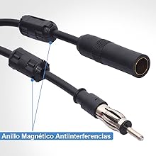 Antena de Radio Estéreo FM Am para Coche Amplificador de Señal