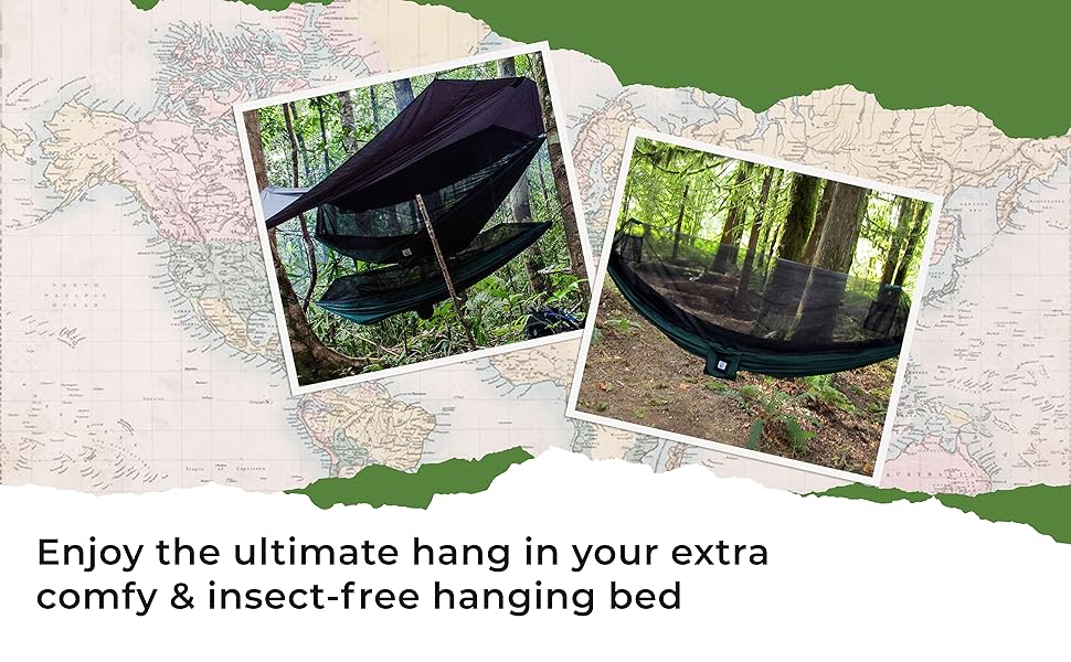 We use YKK double pull zippers as hammock accessories so you can enter & exit with ease