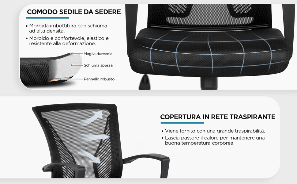 sedia imbottita morbida