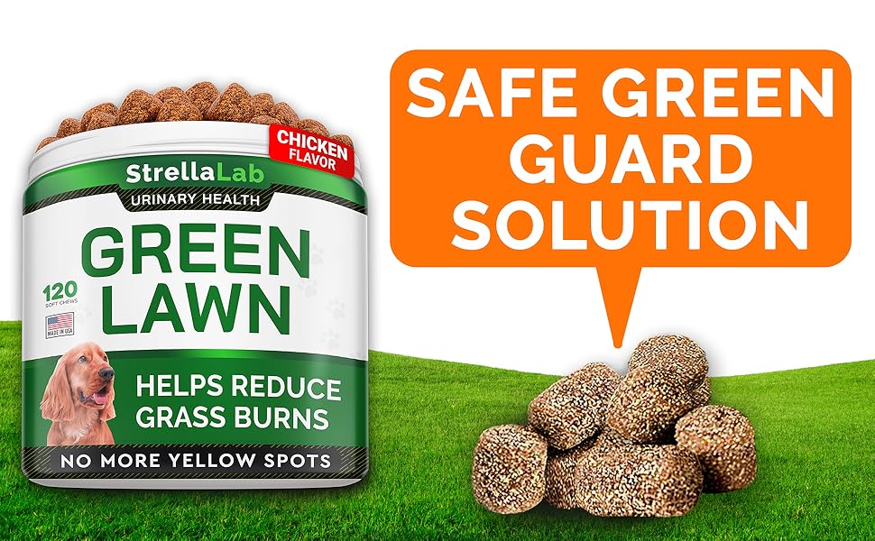 STRELLALAB Green Lawn Chews Pee Grass Spot Saver Caused by Dog Urine Urine