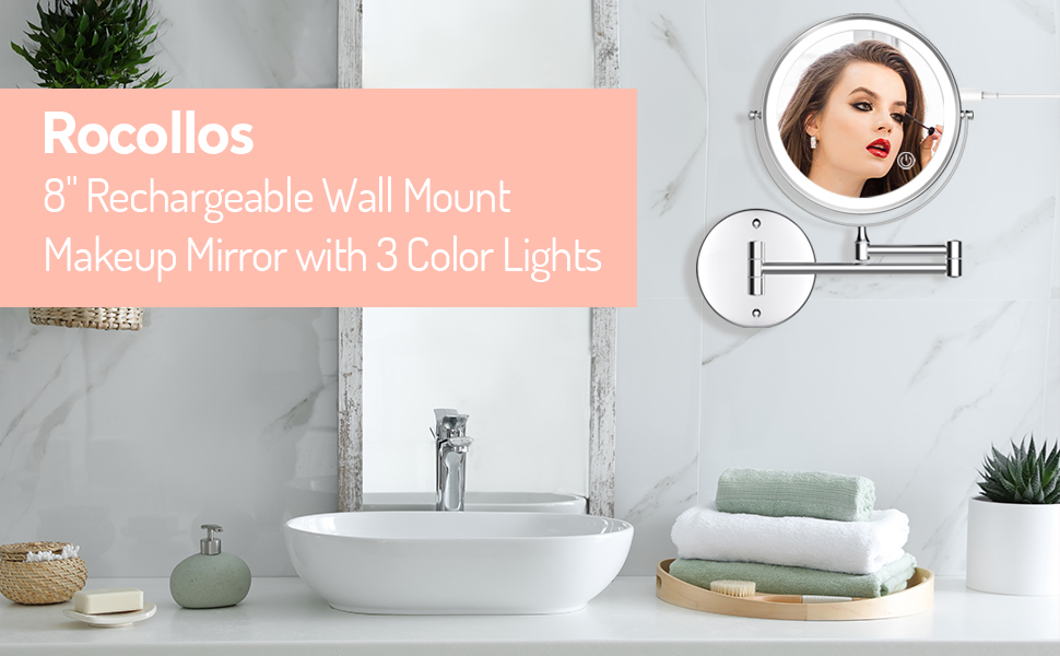 wall mount makeup mirror