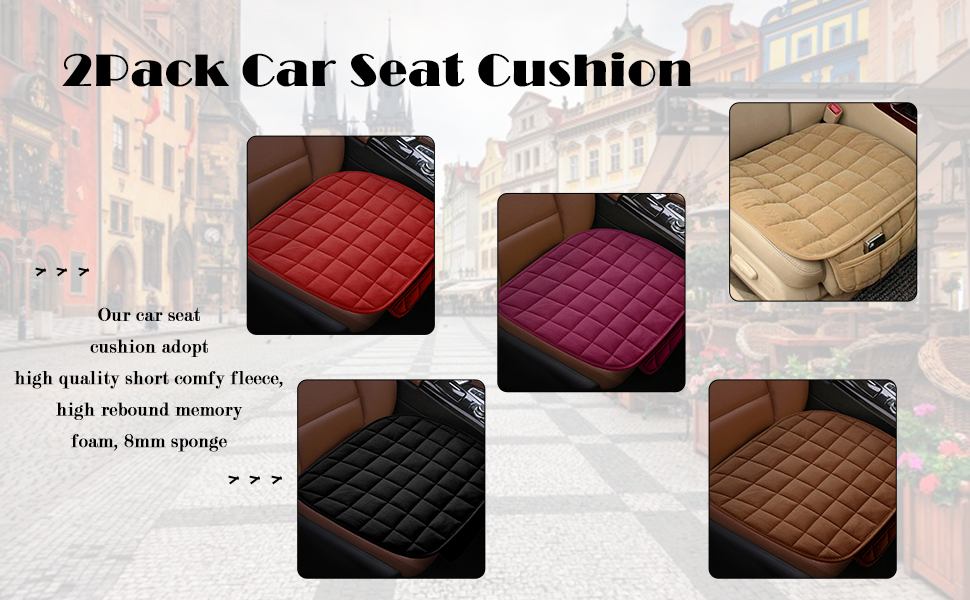 GCARTOUR 1Pack Car Seat Cushion,NonSlip Rubber Bottom with