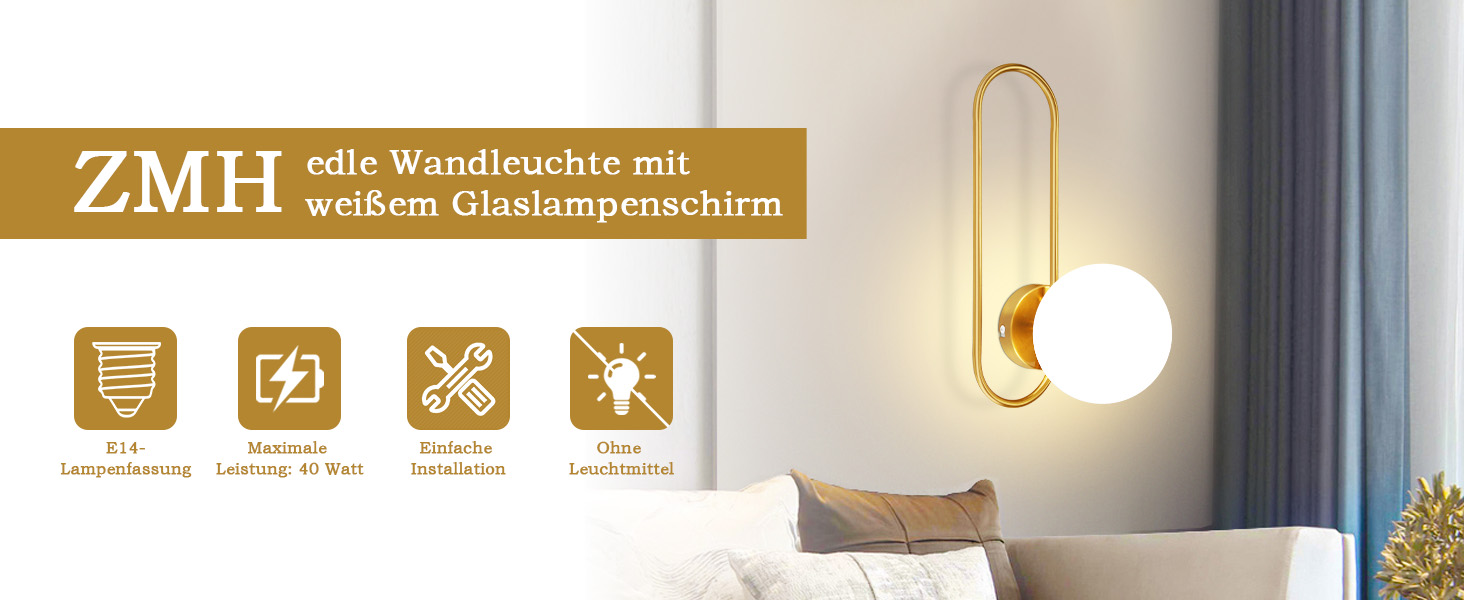 glas wandleuchte