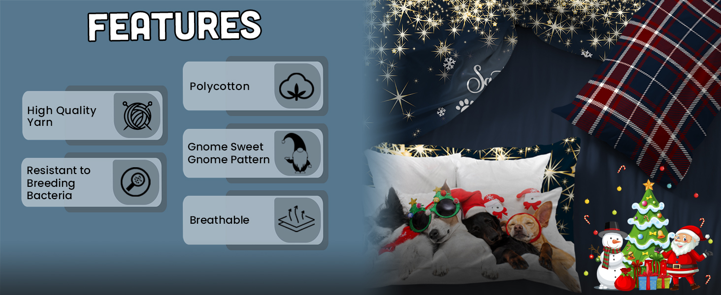 GC GAVENO CAVAILIA Animal Print Christmas Duvet Cover King Size