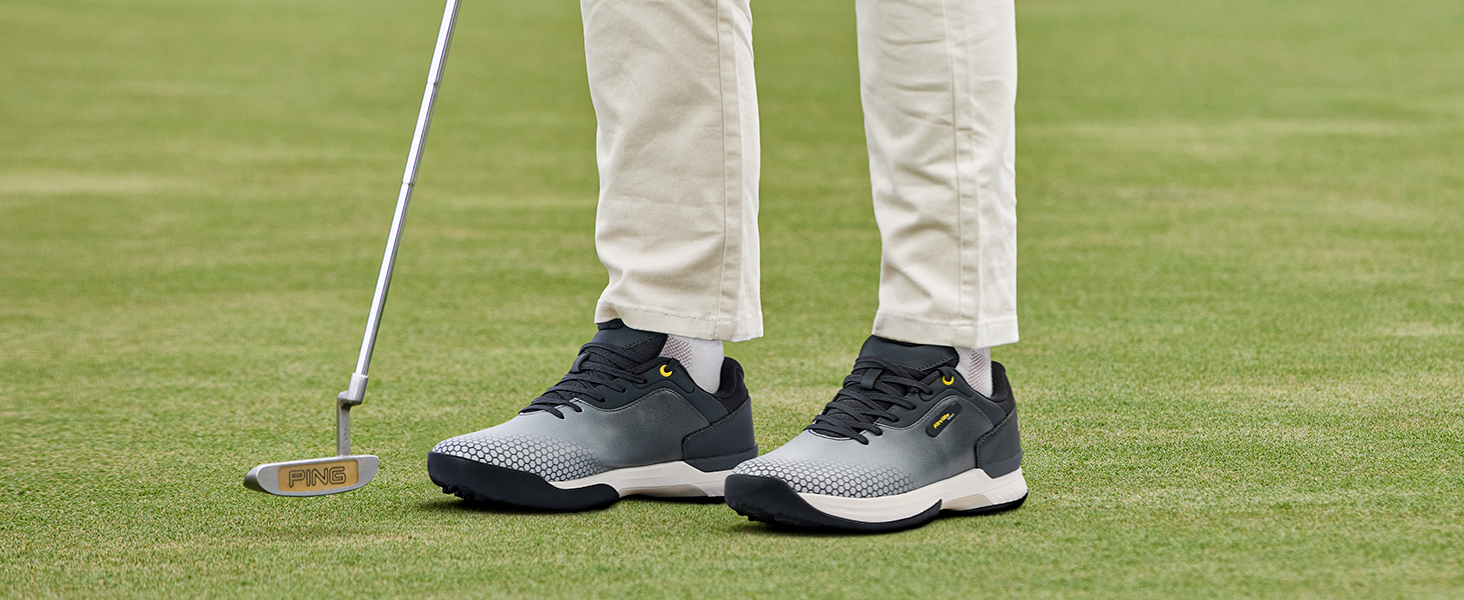 FitVille Wide & Extra Wide Mens Golf Shoes Professional