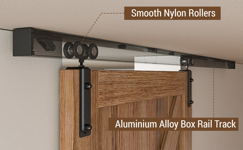 Ceiling Mount Box Rail Barn Door Hardware