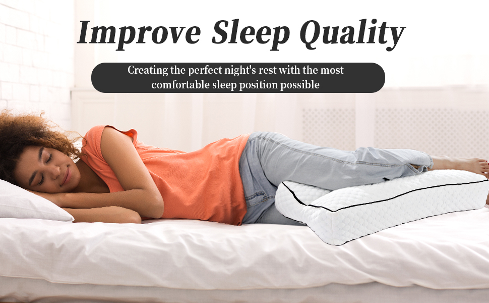 BALAPET Shredded Memory Foam Knee Pillow for Side Sleepers