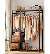 Amazon.com: Lulive Clothes Rack, Heavy Duty Garment Rack for
