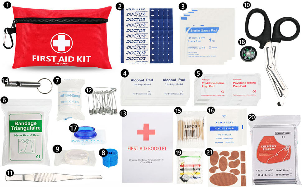 Amazon.com: Mini First Aid Kit, 122 Piece Small First Aid
