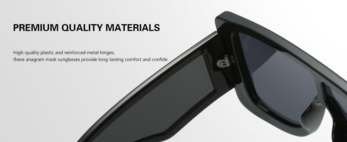 GFUIARA Trendy Anagram Mask Sunglasses for Women Men