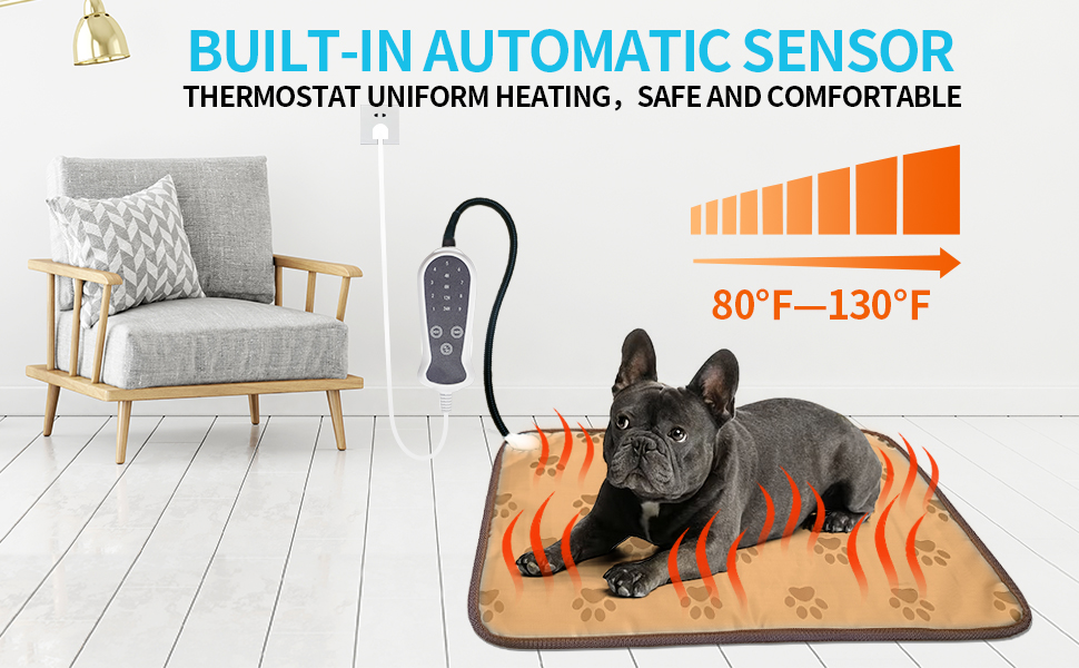 GOLOPET Pet Heating Pad,Large 17x23inches for Dog Heat Mat,Waterproof