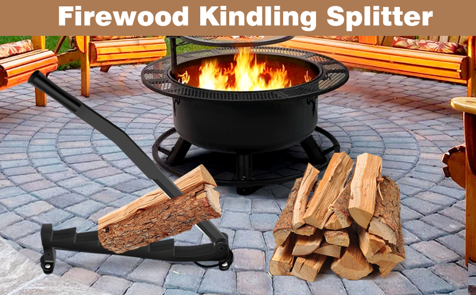 XDGGCSY Wall Mounted Kindling Splitter Firewood Kindling Splitter Portable Manual