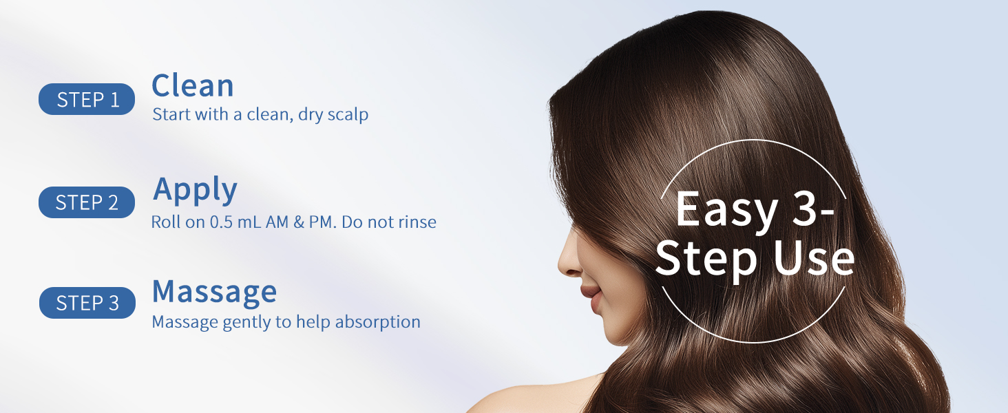 Hair growth serum roll on