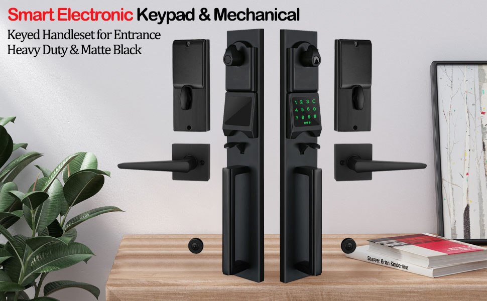 NEWBANG Smart Electronic Door Lockset with Keypad for Double Door