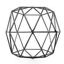 Black Geometric  Decorative Ball