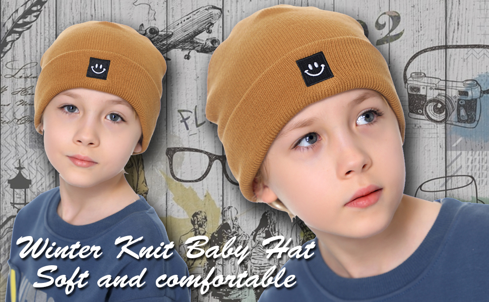 MaxNova Baby Beanie Knit Baby Hats Toddler Kids Beanie Caps