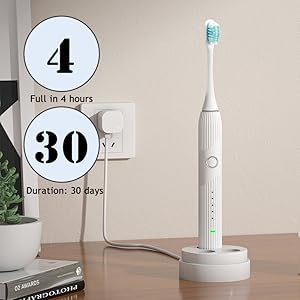 Wiederaufladbare USB-Zahnbürste.